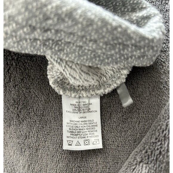 NEW Tommy Bahama Island Sleepwear Shirt Men’s Size Large Gray 1/4 Zip - Picture 3 of 11